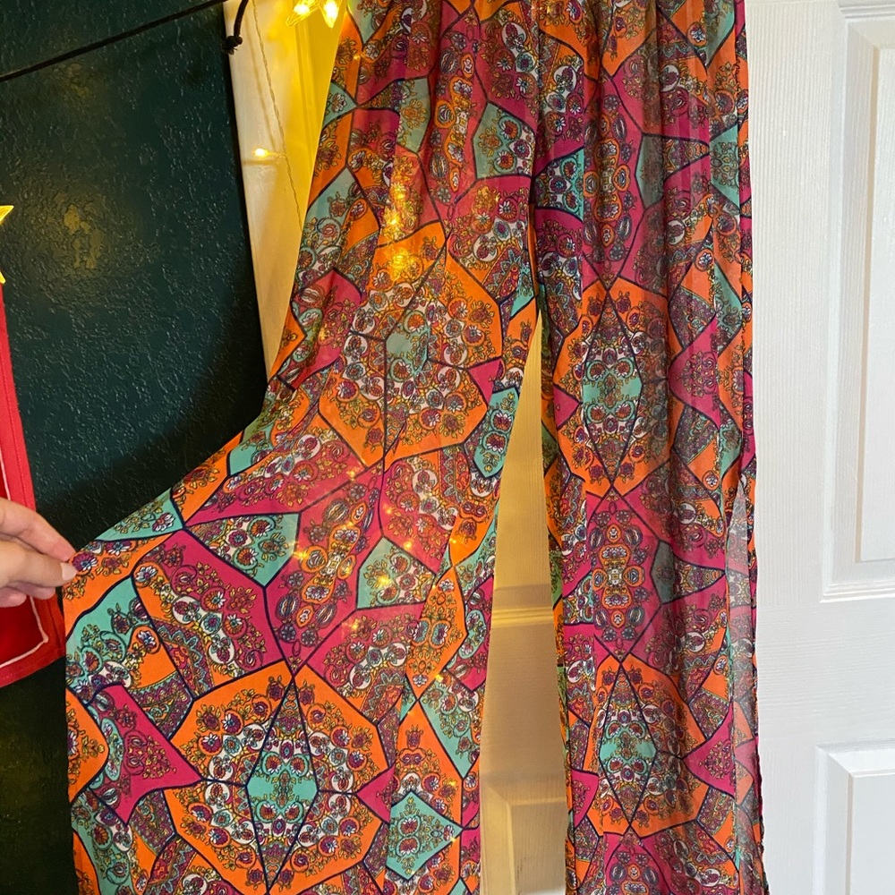 Psychedelic Bathing Suit Cover Pants